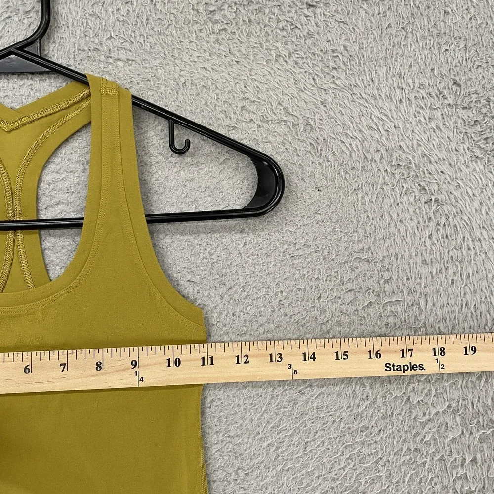 Lululemon‎ Tank Top Womens 0 Nulu Cool Racerback Yoga Workout Gym Race Length